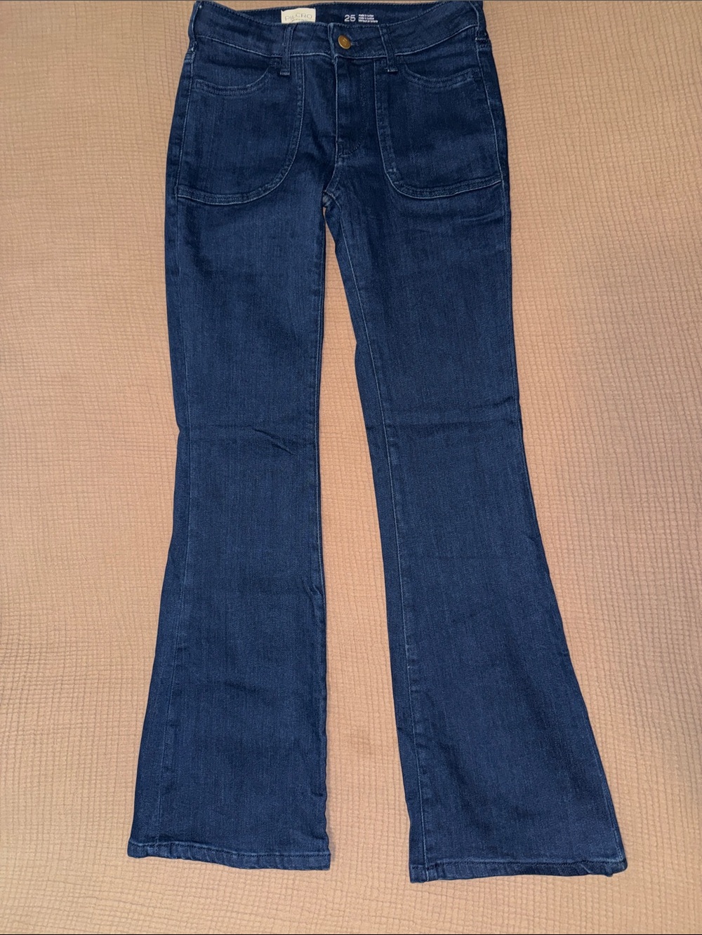 Pilcro Anthropologie Dark Blue Women's Flare Jeans 25 NWOT